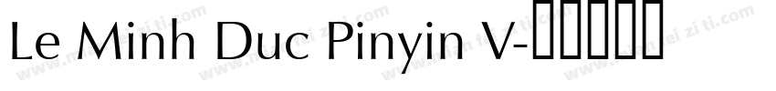 Le Minh Duc Pinyin V字体转换